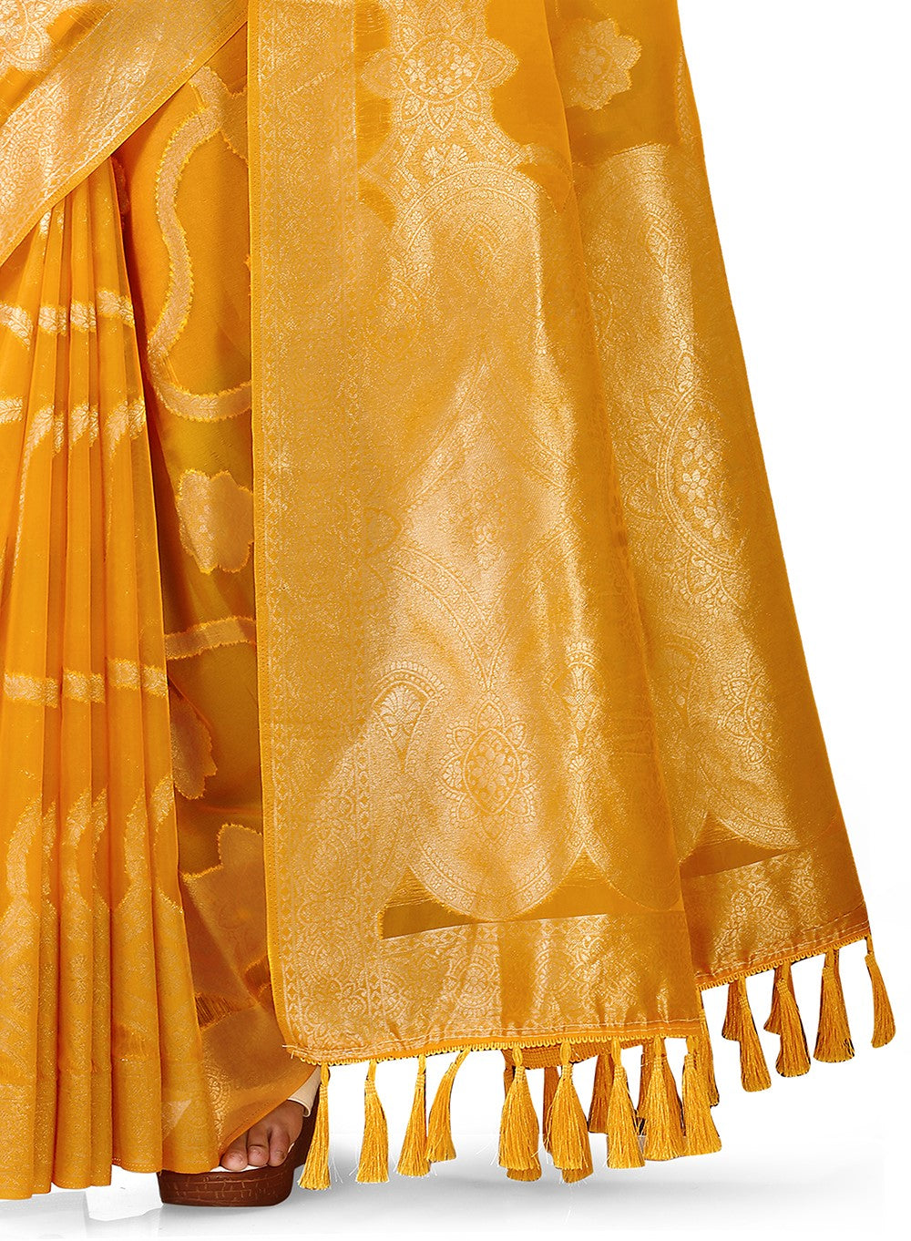 Heavy Designer Silk Saree For Wedding And Reception - Joshindia