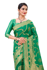 Trendy Green color designer saree at affordable rate - Joshindia