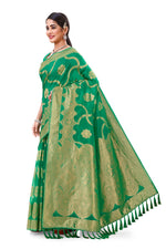 Trendy Green color designer saree at affordable rate - Joshindia