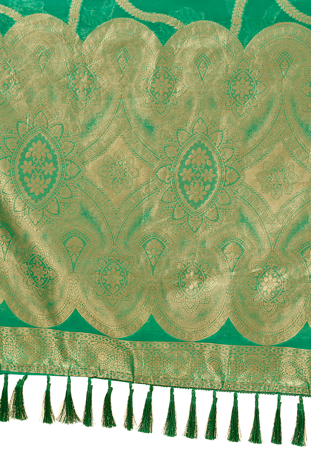 Trendy Green color designer saree at affordable rate - Joshindia
