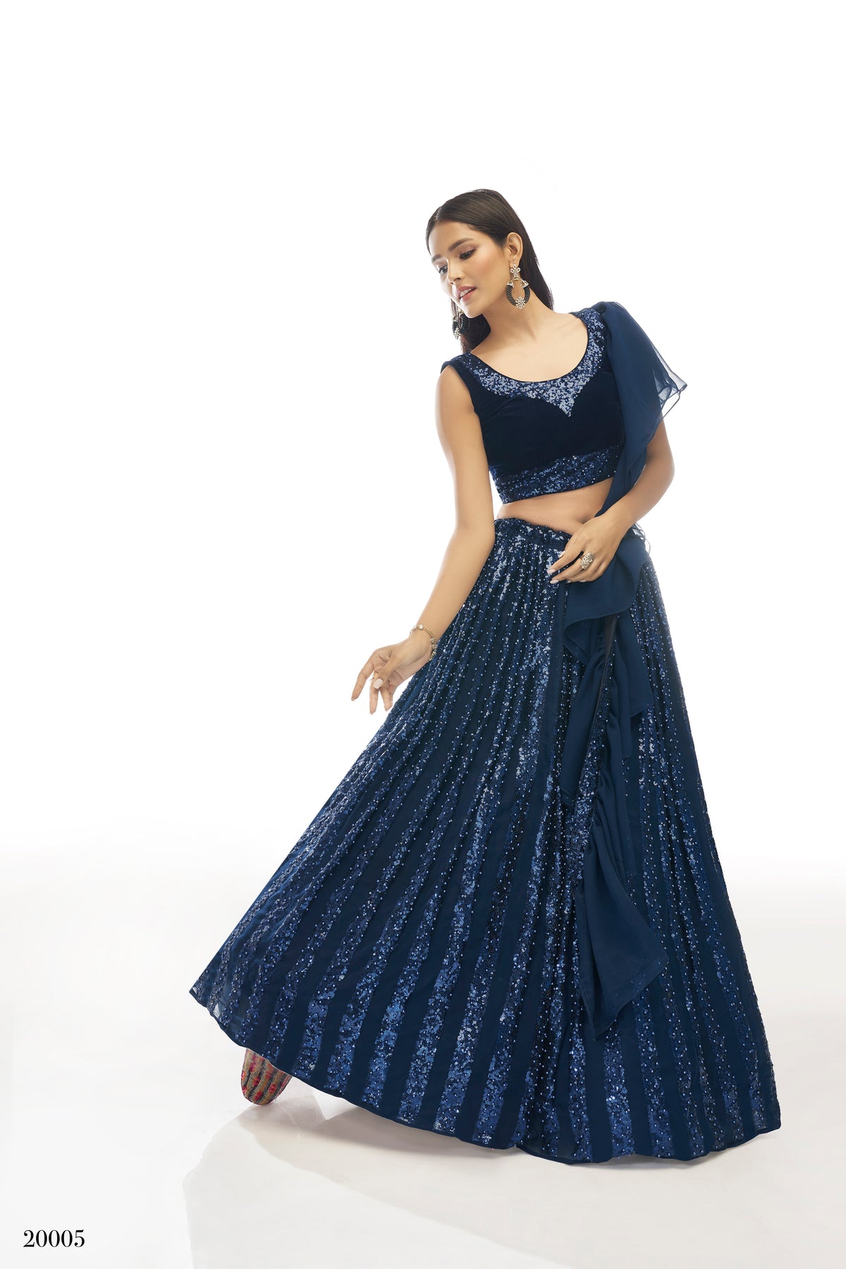 Trendy Navy Blue color lehenga choli For Wedding Buy Now - Joshindia