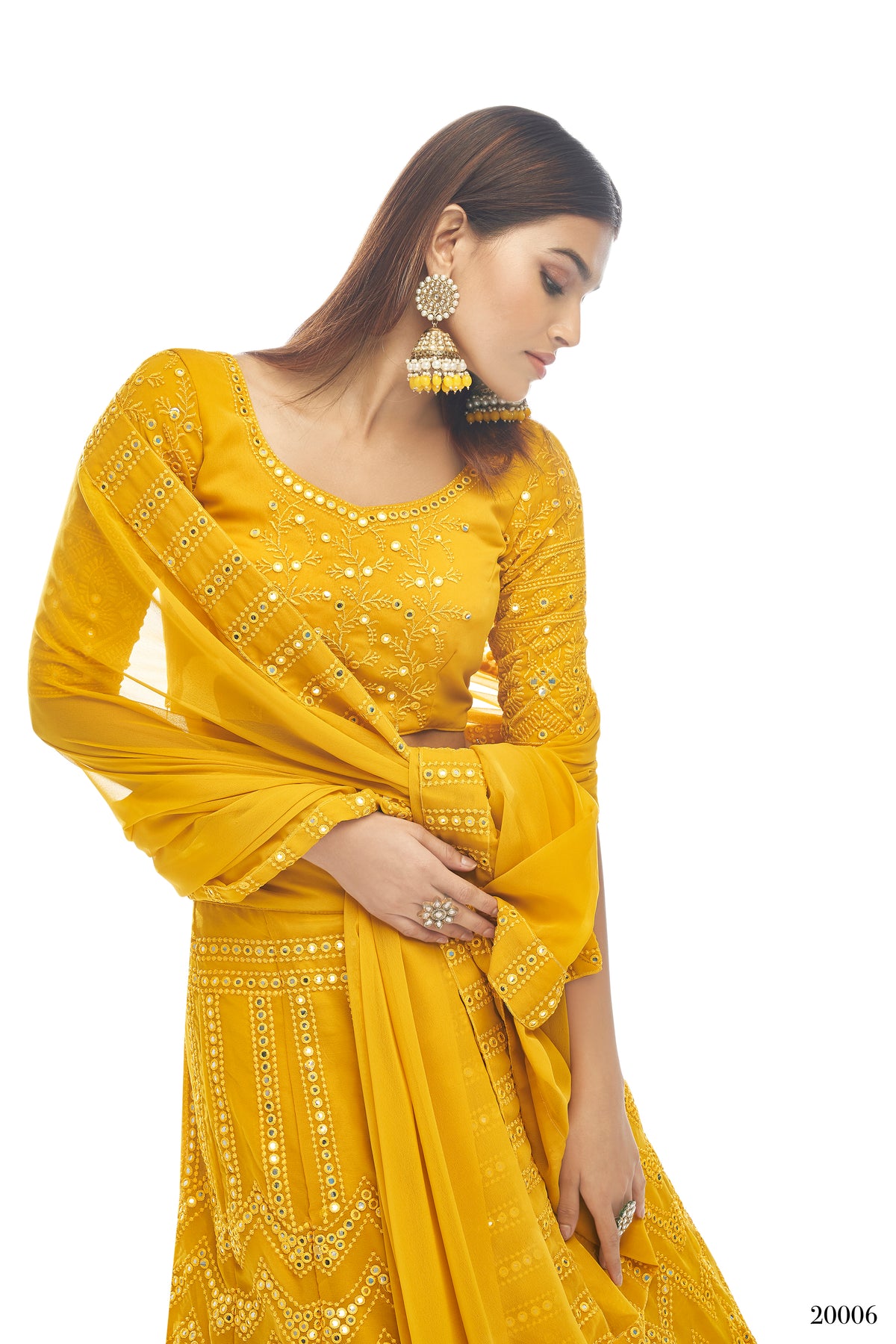 Trendy Yellow Color lehenga choli For HaldiBuy Now - Joshindia