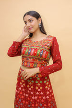 Amazing Red Color Georgette Lehenga Choli - Joshindia