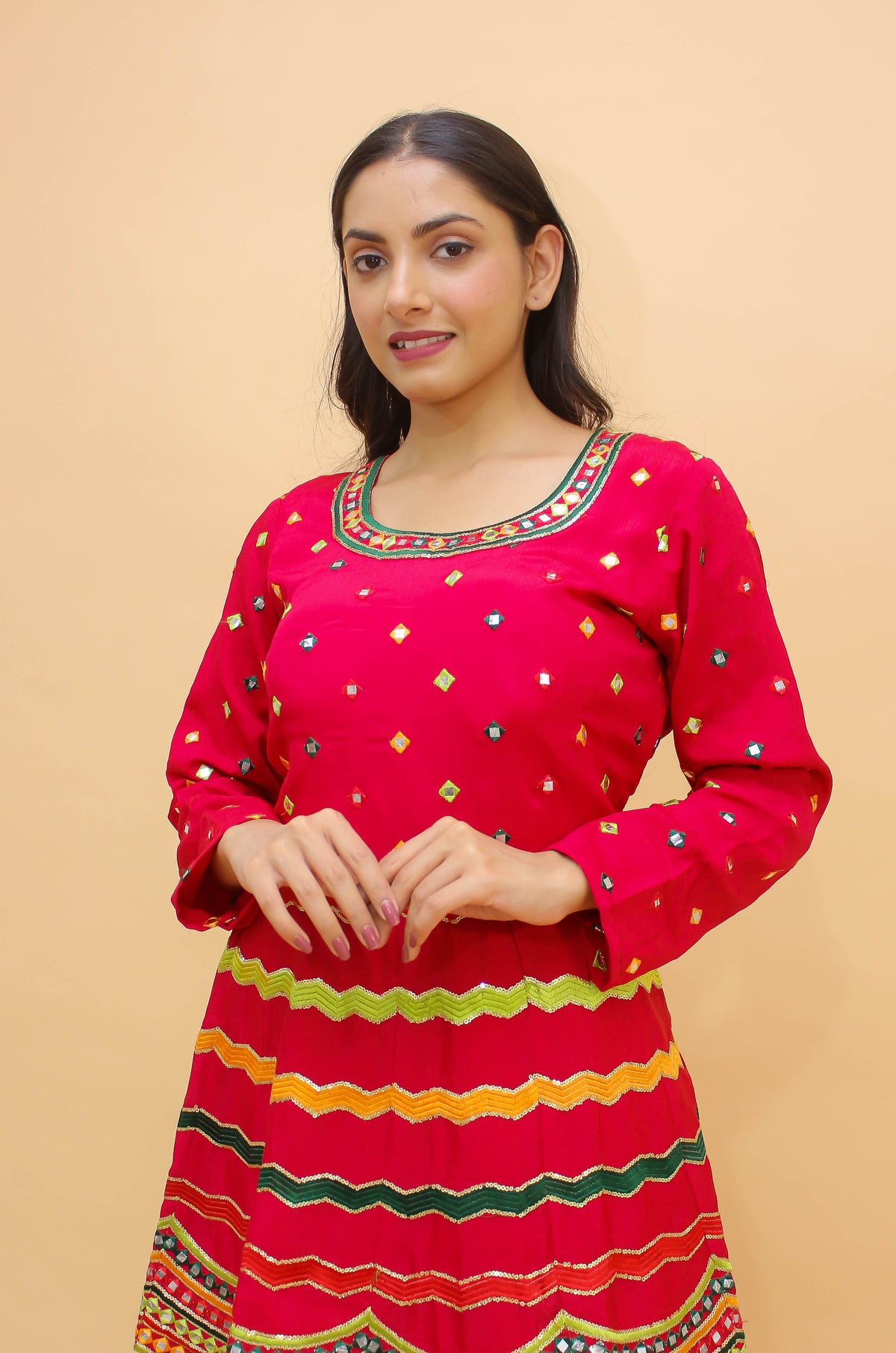 Pink Color Art Silk Lehenga Choli With Georgette Dupatta - Joshindia