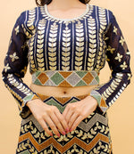 Navy Blue Color Georgette Lehenga Choli At Affordable Rate - Joshindia