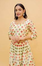 Stunning Cream Color Chinon Lehenga Choli - Joshindia