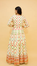 Stunning Cream Color Chinon Lehenga Choli - Joshindia