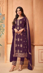 Trendingviolet colourpakistani suit at affordable price - Joshindia
