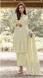 Green Georgette with Sequence Salwar Suit - Joshindia