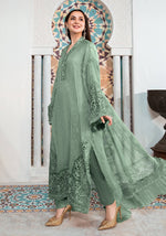 Green Color Heavy Fox Georgette with Embroidery Sequence Work Salwar Suit - Joshindia