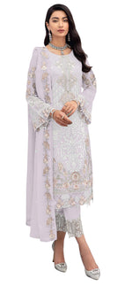 Wine Color Faux Georgette Straight Salwar Suit - Joshindia