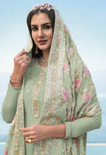 Pista Color Georgette Straight Salwar Suit - Joshindia