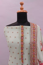 Pista Color Georgette Straight Salwar Suit - Joshindia