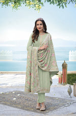 Pista Color Georgette Straight Salwar Suit - Joshindia