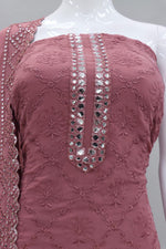 Pink colorFaux Georgette Foil Work Heavy Sharara Suit - Joshindia