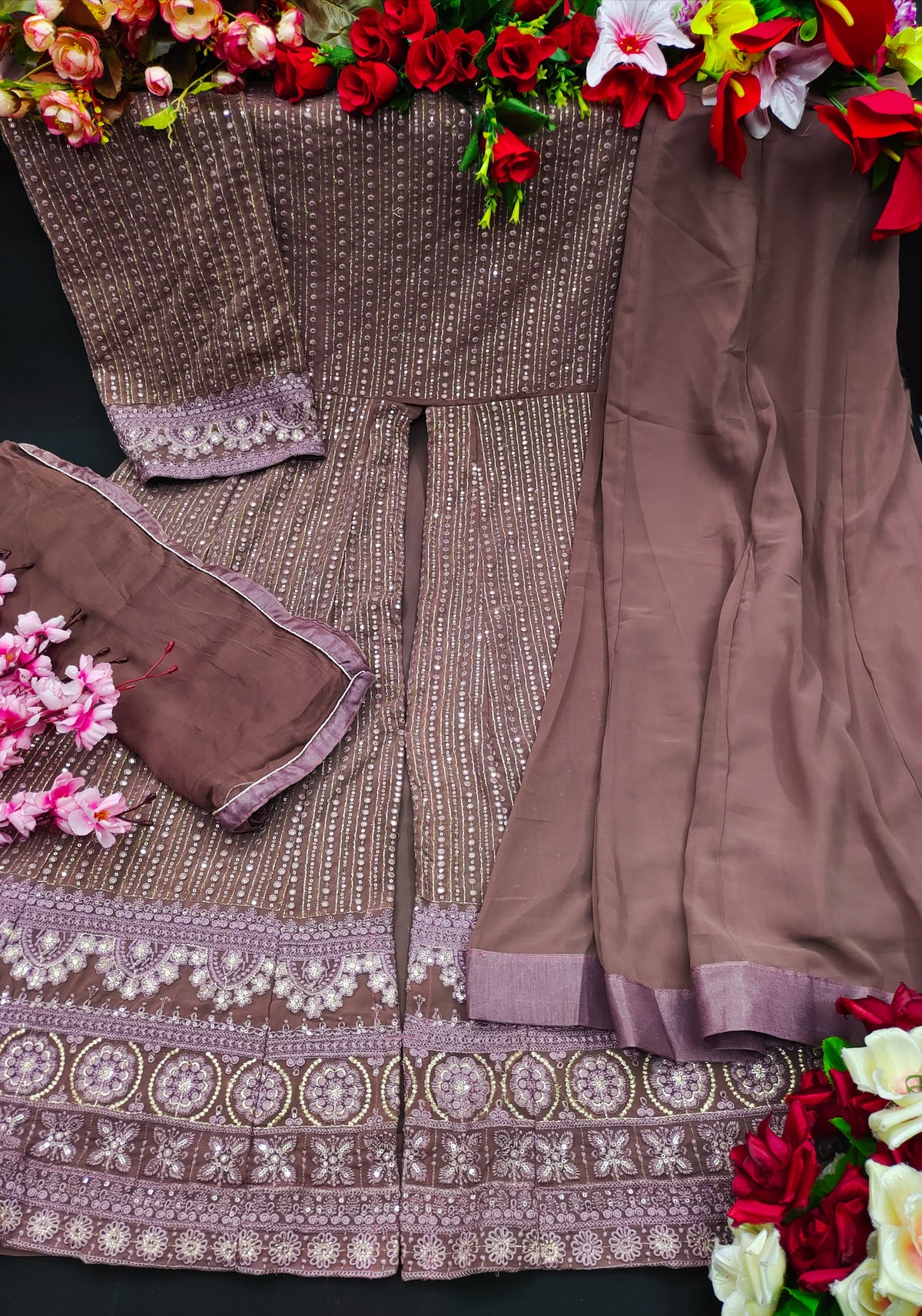 TrendingBeige Color Designer Long Gown For Best Looks - Joshindia