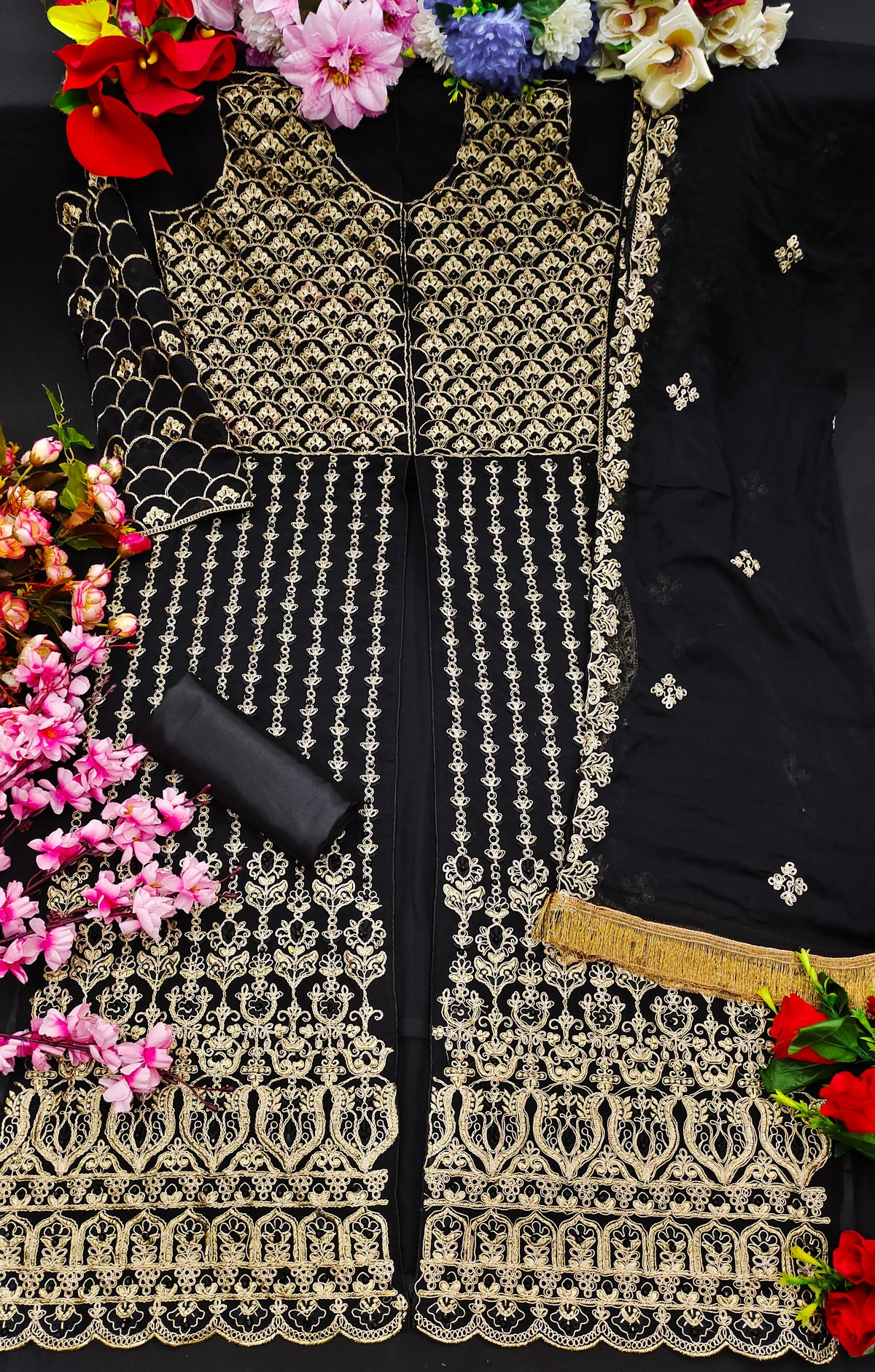 Beautiful Black Designer Salwar suit At Best Price - Joshindia