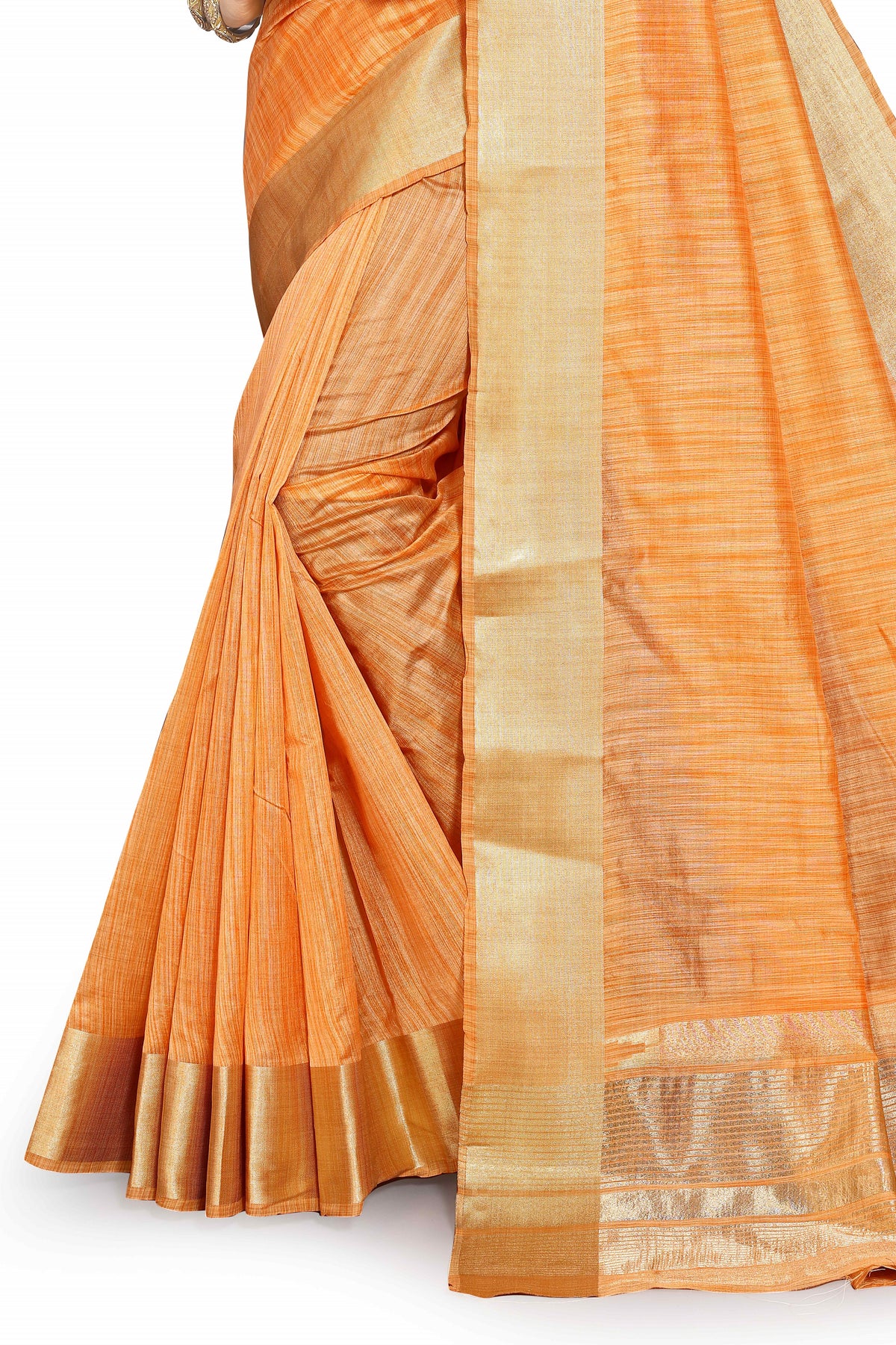 Lighy Yellowcolor cotton silk saree - Joshindia