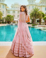 Light Pink Color Designer lehenga choli With Heavy Flair - Joshindia