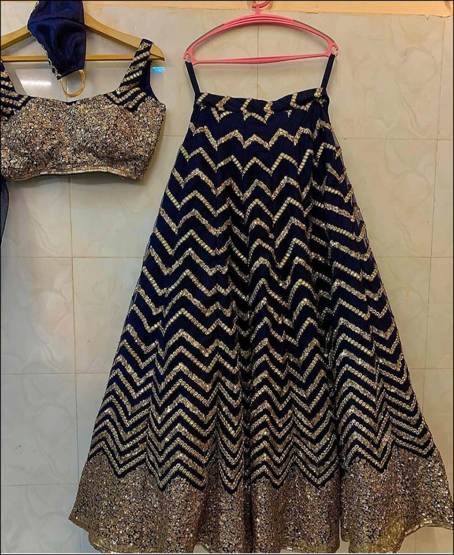 Buy Trendy Black Color Lehenga Choli Online in India - Joshindia