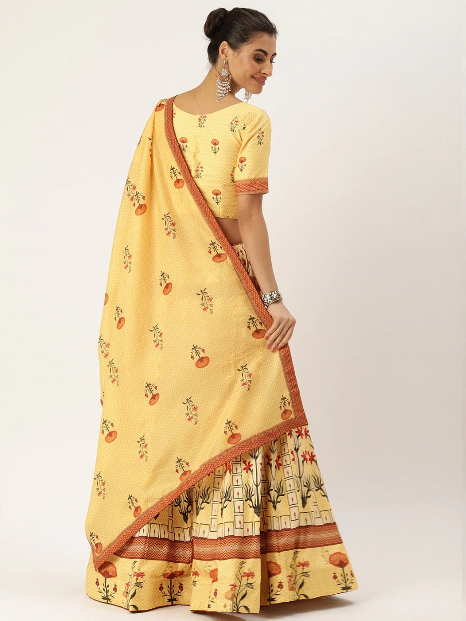 yellow color designer lehenga choli - Joshindia