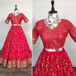 buy online red color designer lehenga choli - Joshindia