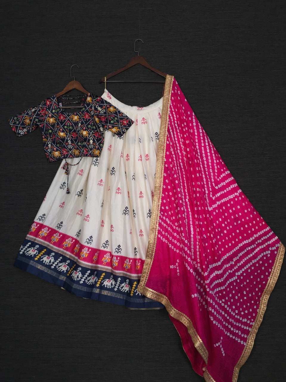 Beautiful white and pink color pure traditional lehenga choli buy now - Joshindia