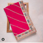 Pink designer saree for royal look buy now - Joshindia
