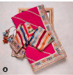 Pink designer saree for royal look buy now - Joshindia