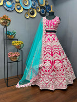 Pink color trendy designer lehenga choli at affordable price - Joshindia