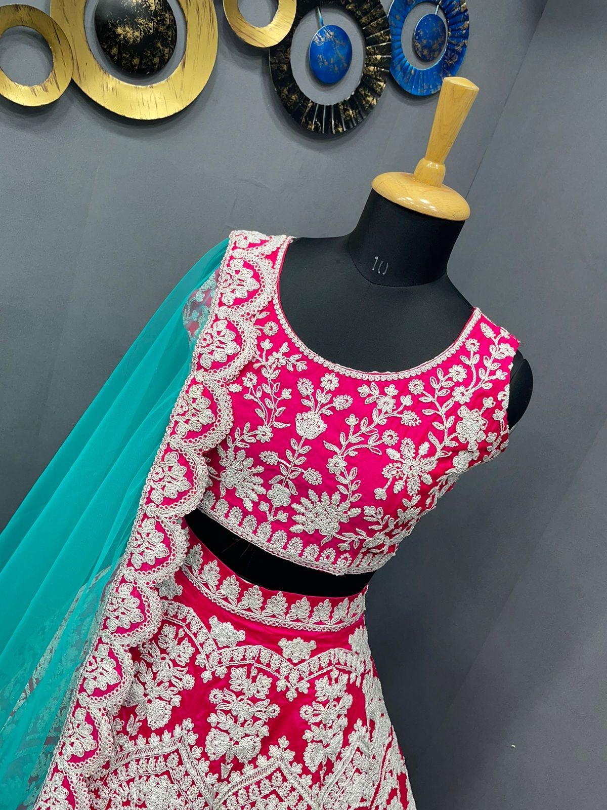 Pink color trendy designer lehenga choli at affordable price - Joshindia