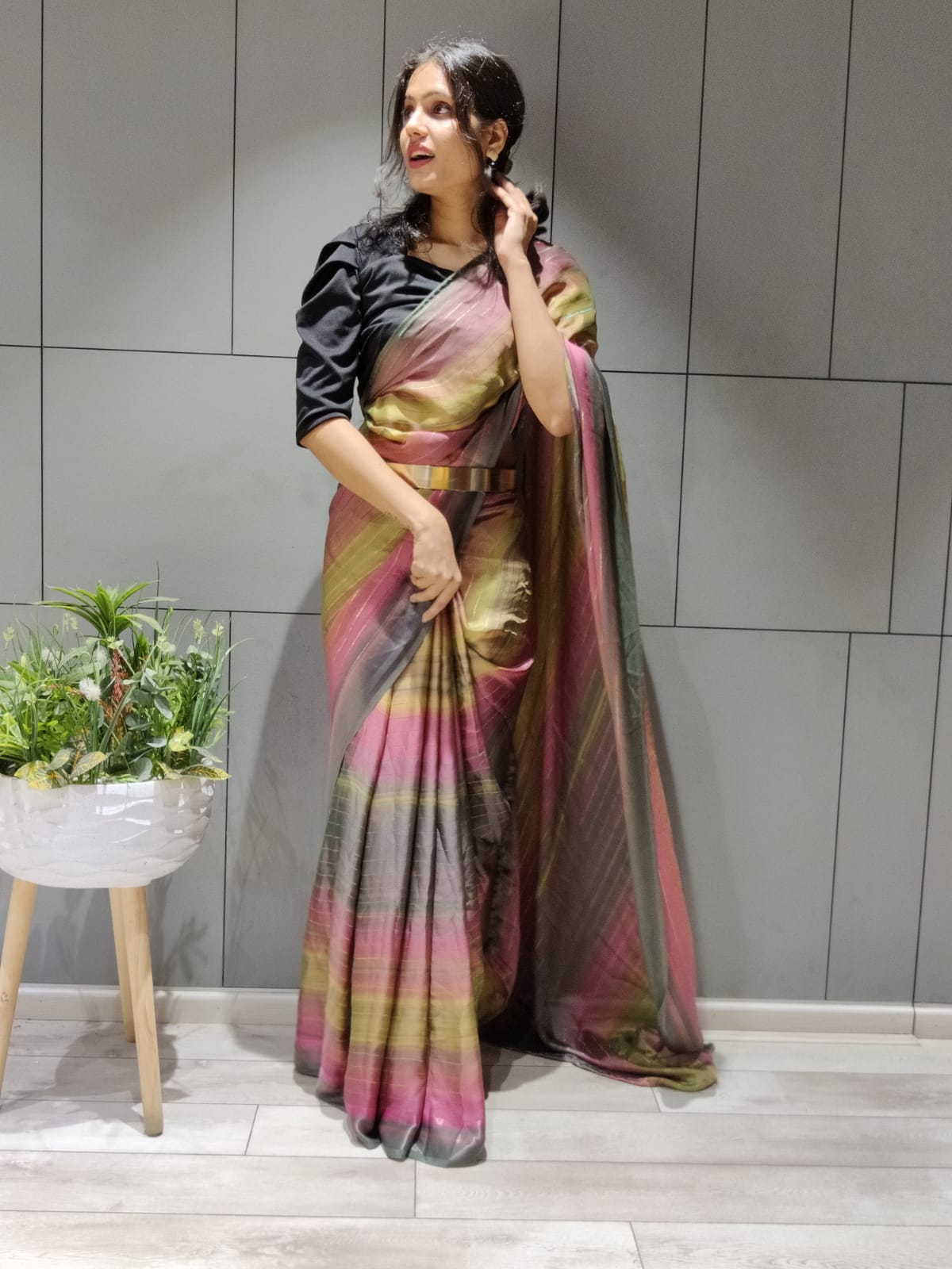 trendy Ready To Wear Saree at affordable price – Joshindia