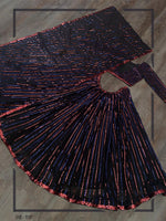 Black color designer lehenga choli for partywear function buy now - Joshindia