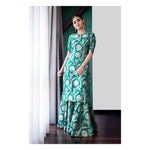 Blue silk Sharara Suit buy now - Joshindia