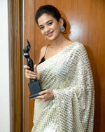 Heavy sequence saree for royal look buy now - Joshindia