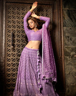 Trending Lilac Color Latest Designer Lehenga Choli For Great Looks - Joshindia