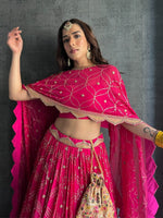 Latest pink colordesigner lehenga choli at affordable price - Joshindia