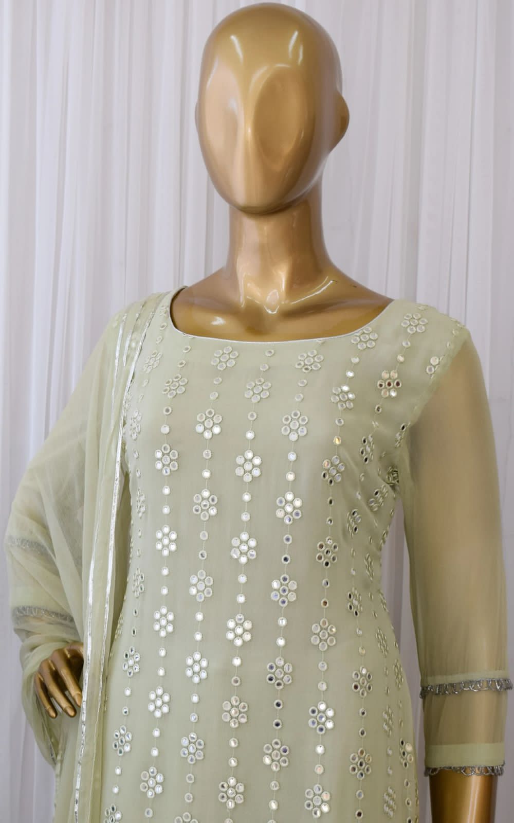 Trendy yellow color Lucknowi style kurta set at best price buy now - Joshindia