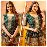 Trending designer outfit for haldi and mehndi ceremony - Joshindia