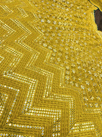 Trending yellow mirror work lehanga choli buy now - Joshindia