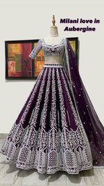 Buy Latest Purple Color Lehenga Choli Online - Joshindia