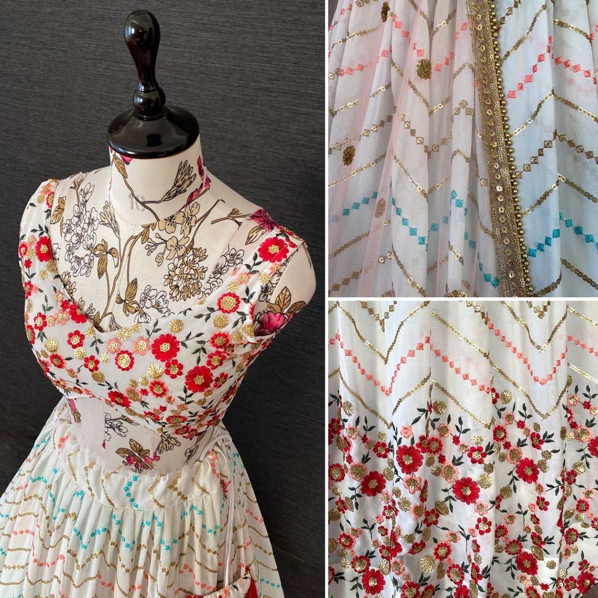 Beautiful White Color Designer Lehenga Choli For Rich Look - Joshindia