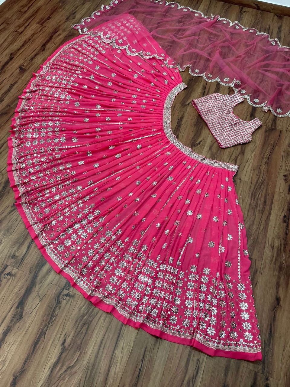Latest Pink Color Designer Lehenga Choli At Affordable Price - Joshindia