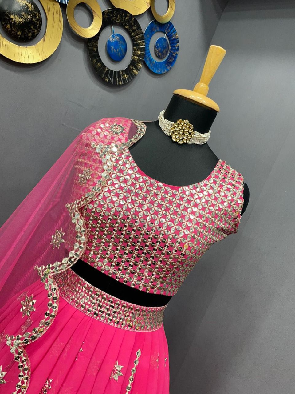 Latest Pink Color Designer Lehenga Choli At Affordable Price - Joshindia