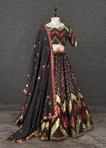 Black Designer lehenga buy online - Joshindia