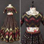 Black Designer lehenga buy online - Joshindia