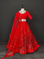 Latest Red Color Designer Lehenga Choli At Affordable Price - Joshindia