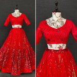 Latest Red Color Designer Lehenga Choli At Affordable Price - Joshindia