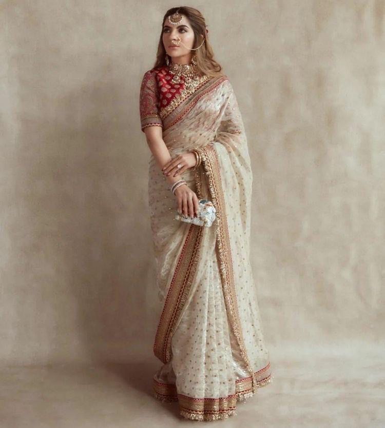 Latest Designer Organza Saree Buy Online - Joshindia