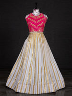 Beautiful white color sequence lehenga choli for partywear function - Joshindia